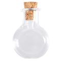 20x25mm Multicolor HOT SELL New Mini Glass Message Wishing Bottle Vial With Cork - transparent. 