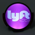 For LYFT Best-selling LED Light Flashing Taxi Car Indicator Lamp Glowing Logo Sign Sticker-. 