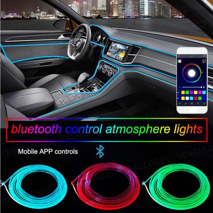 2 in 1 RGB LED Car Atmosphere Interior Light Kit G4  Phone APP Control - 2in1