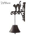 6.8''x2.8''x8.7'' Iron New Door Bell Cat Outdoor Gates Restaurent Cafe Bar Wall -. 