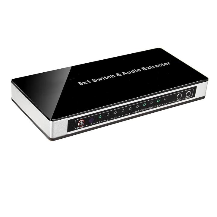 Exactor Control 3D Audio IR Computers Remote Selector Extractor Control HDMI Switch 5 ...