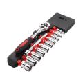 13pcs 1/4'' New 4-24mm Drive Socket Ratchet Wrench Extension Rod Set - 1 / 4 Xiaofei. 