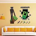 MineCraft Game HOT SELL 3D Enderman And Creeper DIY Home Decal Decor Wall Mural Decoration Sticker-Not Specified. 
