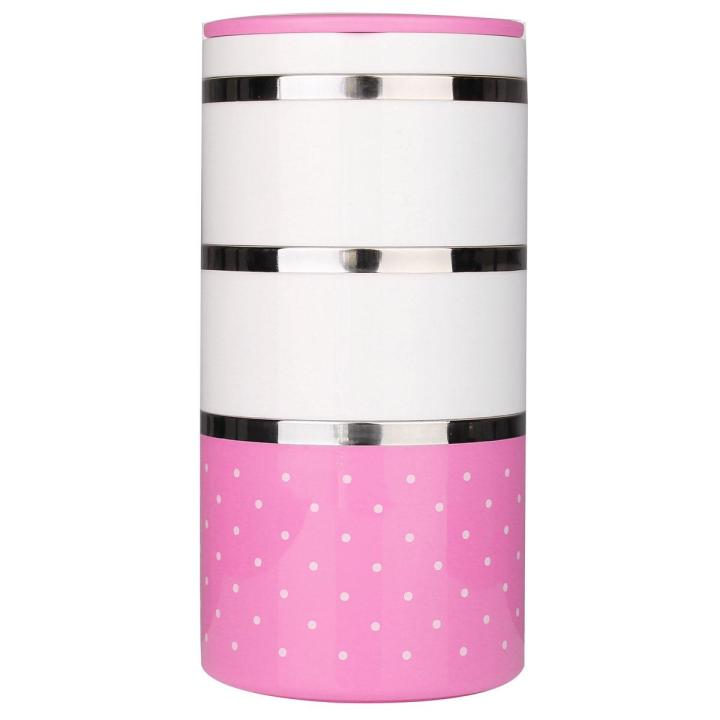3 Layers Stainless Insulated Lunch Box Insulation Thermo Thermal Lunch ...