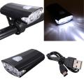 Universal Serial HOT SELL New Bus Rechargeable LED MTB Bike Bicycle Cycle Head Front Light Rear Tail Lamp - black. 