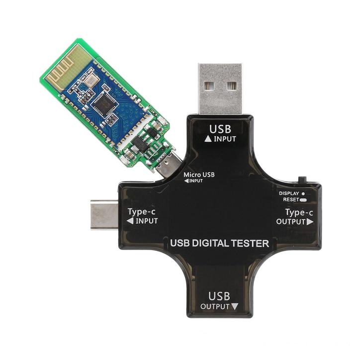 USB Tester Measuremen Tools DIY Ammeter Ampere Meter USB-C PD Digital ...