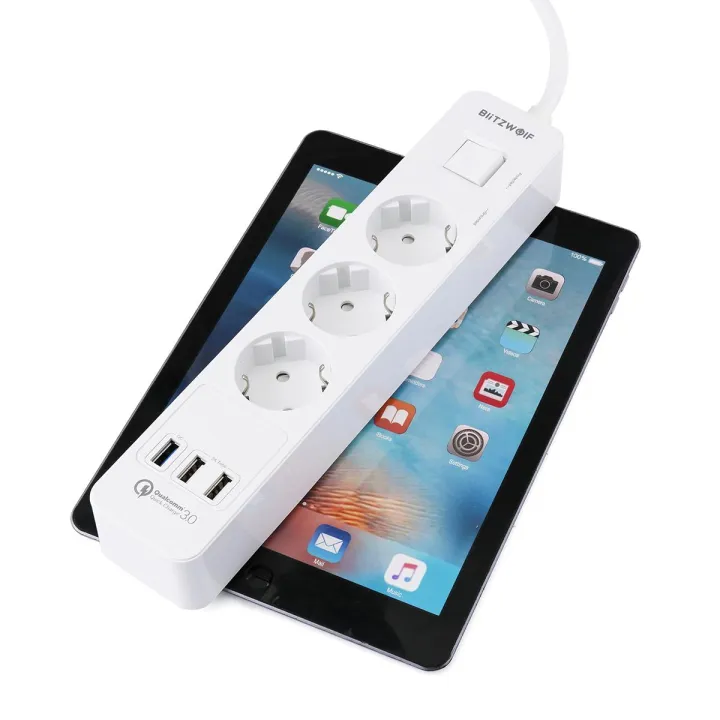 BlitzWolf%20BW-PS1%20Power%20EU%20Plug%20Strip%203%20Universal%20Serial%20Bus%20Charging%20Port%203%20AC%20Power%20Outlets%20Smart%20Home%20Qualcomm%20Quick%20Universal%20Serial%20Bus%20Charging%20Socket%20-%20-%20Image%205