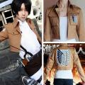 NEW Cosplay Attack On Titan Shingeki No Kyojin Jacket Coat Scouting Uniform UK. 
