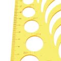 Circle Radius Semicircle Drawing Template KT Soft Plastic Ruler Jewelry Building Design Drawing Board -. 