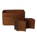 22x11x13 cm Handbag Organizer/Insert/Shaper/Liner Brown - Brown (brown). 