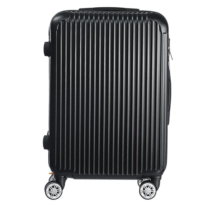 Black 20/24/28 Inch Luggage Trolley Case Travel Trunk High Capacity 3 ...
