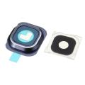 Camera Glass Lens Cover + Frame Holder For Samsung Galaxy S6 G9200 - Darkblue. 