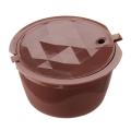 Diamond Cut Reusable Refillable Capsules for Dolce Gusto Brewers Reuse Refill Cup[Coffee] - Coffee. 
