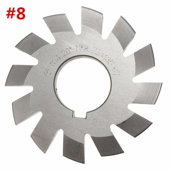 NEIQIUWING 8-teiliger Satz HSS M1 Durchmesser 22 mm PA20° 20 Grad #1-8 Evolventen-Zahnradfräser Neu NEIQIUWING 8-teiliger Satz HSS M1 Durchmesser 22 mm PA20° 20 Grad #1-8 Evolventen-Zahnradfräser Neu