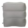 Inflatable Foot HOT SELL Rest Pillow Plane Train Travel Portable Pad Footrest 3 layers - Grey. 