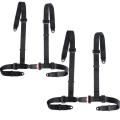4 Point New Sport Racing Harness Safety Seat Belt Fixing Mounting Quick Release - black. 