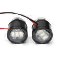 Motorcycle Rearview Mirror Decor Hawkeye 3 LED Flash Strobe Lights Lamp (Green). 