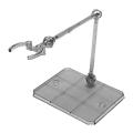 SHF Figma Action Figure Base Stand Holder Fit For Bandai HG RG SD Gundam Model - Transparent black. 