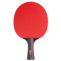 Carbon Fiber Table Tennis Racket Ping Pong Paddle Bat Long Short Handle With Bag Horizonal grip - shake-hands grip. 