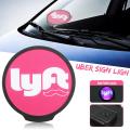 For LYFT Best-selling LED Light Flashing Taxi Car Indicator Lamp Glowing Logo Sign Sticker-. 
