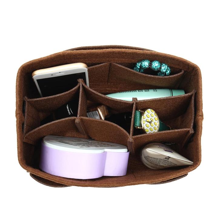 22x11x13%20cm%20Handbag%20Organizer/Insert/Shaper/Liner%20Brown%20-%20Brown%20(brown)%20-%20Image%205