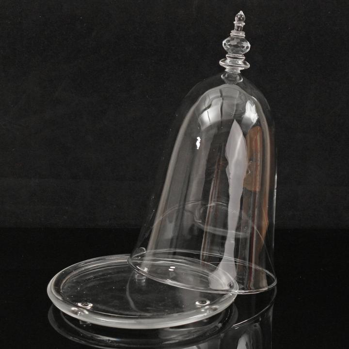 Rose%20Flower%20Glass%20Display%20Dome%20Cloche%20w/%20Wooden%20Base%20Night%20Light%20Home%20Decor%20-%20Glass%20base%20-%20Image%203