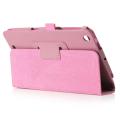 For Acer Iconia One 7 B1-730HD Tablet Folio Luxury PU Leather Case Cover Stand - powder. 