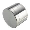 4 Layers Mini Metal  Crusher Hand Muller Smoke Herbal Herb Grinder Gift - silvery. 