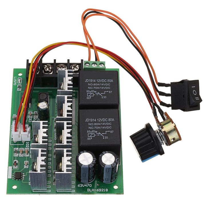 Motors 10V-50V 12/24/48V 60A PWM Motor Speed Controller CW CCW ...