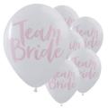 10pcs Romantic Lovely Team Bride Round Latex Balloon Valentine's Day Hen Night Wedding Bachelorette Party Decor - White. 