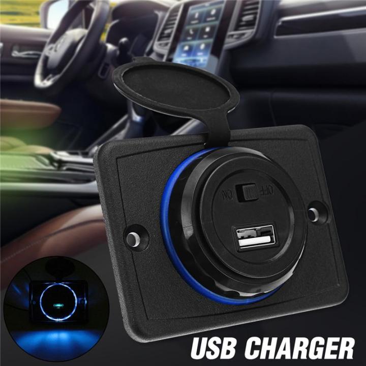 USB Car Charger Power Panel Motors 12V 24V 5V 1.5A For Mobile Phone Car ...