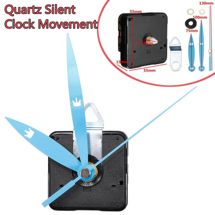 Quartz Silent Clock Movement Mechanism DIY Kit Hour Minute Second Hand ...
