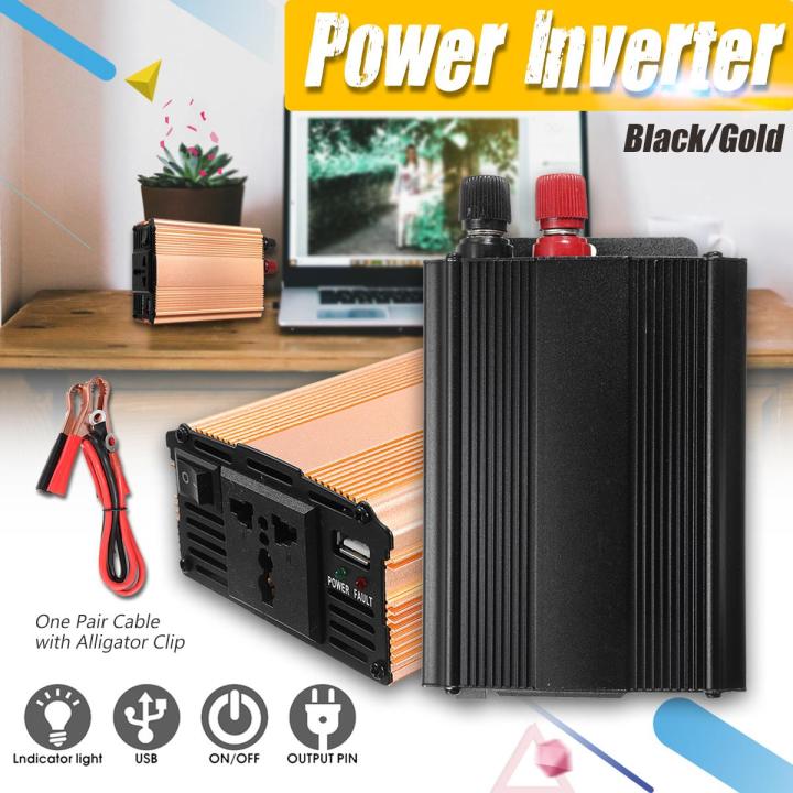 Solar Motors Power Inverter 3000W Peak 24V To 220V AC Modified Sine ...