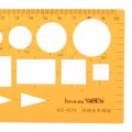 Network Technique HOT SELL New Technical Drawing Template KT Soft Plastic Ruler Drafting Design Stencil -. 