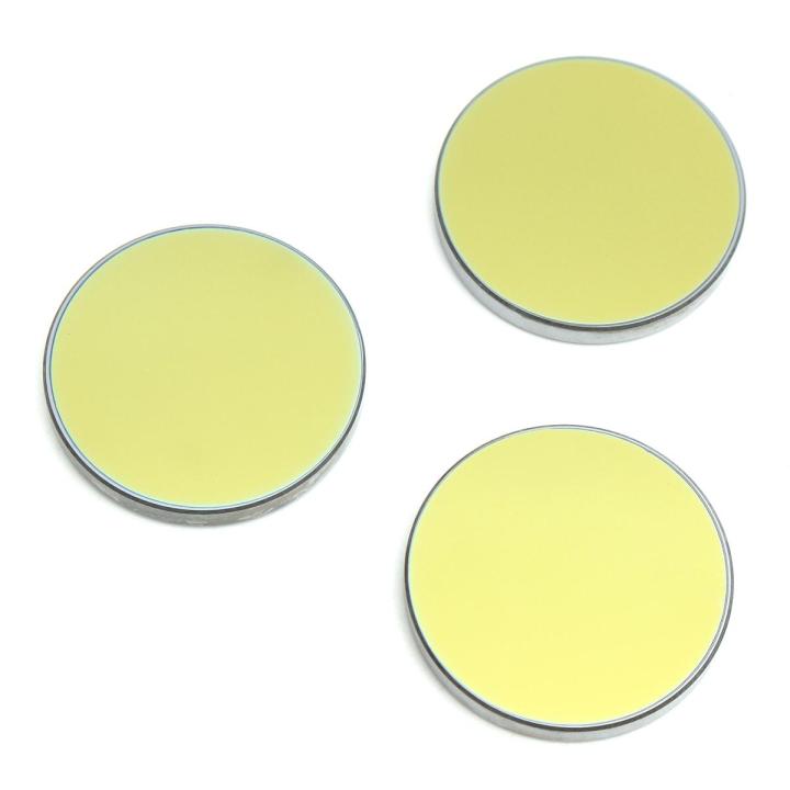 3Pcs Si Coated Gold Reflective Mirror Reflector CO2 Laser Cutting Engraving