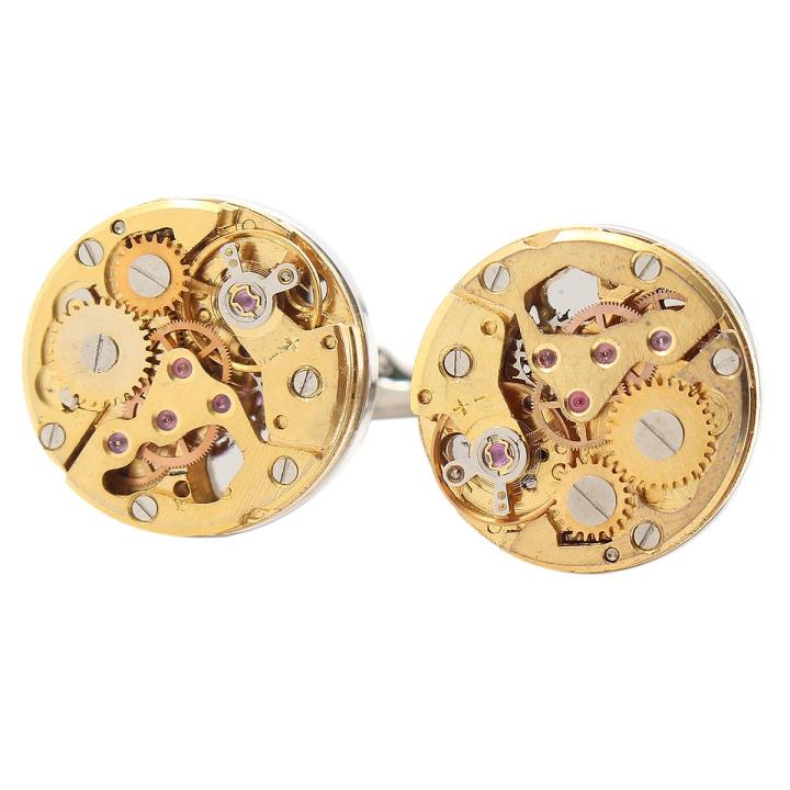 1%20Pair%20Real%20Working%20Watch%20Movement%20Cufflinks%20Deluxe%20Steampunk%20Style%20Gold%20Color%20-%20-%20Image%205