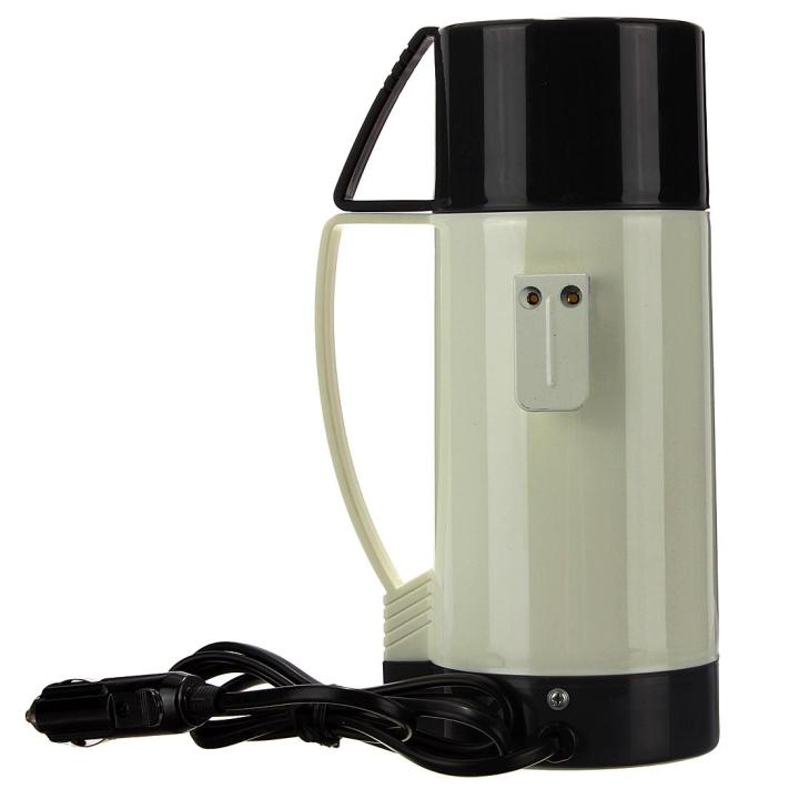 12V Car Hot Cup Water Heater Pot Auto Travel Kettle Drink Heating -