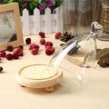 Glass Display Highquality Cloche Bell Jar Dome Flower Immortal Preservation Vase Wooden Base - LOVE. 