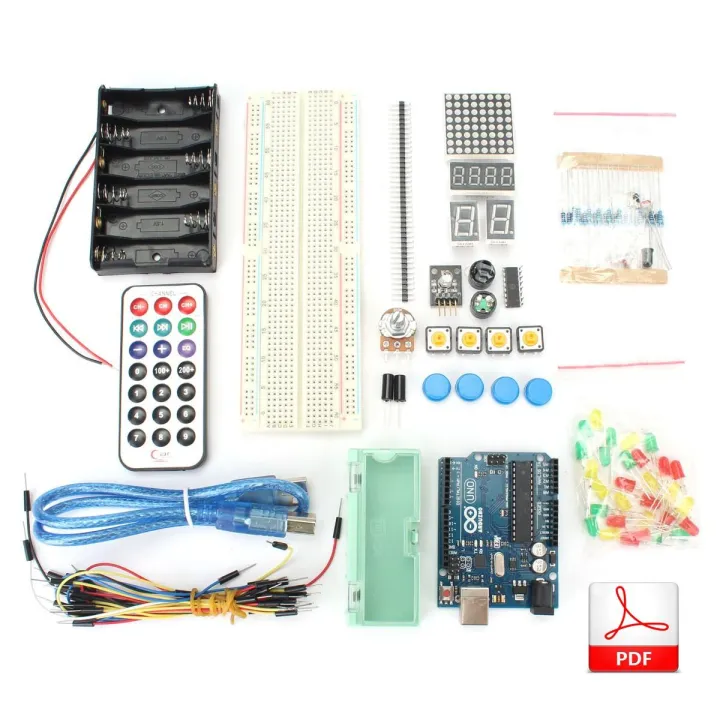 Arduino Uno Remote Control UNO R3 Basic Tools DIY Starter Learning Kit Breadboard Remote Control ...