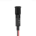 12-36V 8mm Dash Panel Pilot Light LED Panel Warning Indicator Lamp RV Boat Car (D) - D (red light). 