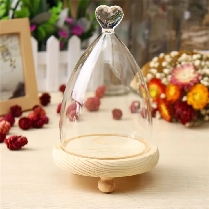 Glass%20Display%20Highquality%20Cloche%20Bell%20Jar%20Dome%20Flower%20Immortal%20Preservation%20Vase%20Wooden%20Base%20-%20LOVE%20-%20Image%202