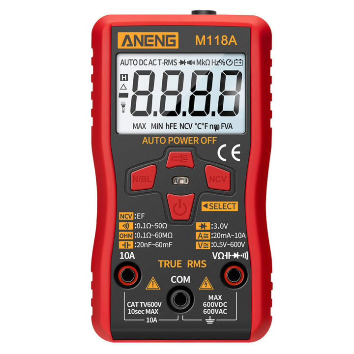 ANENG%20M118A%20Auto%20Ranging%20Digital%20Multimeter%20High-Accuracy%20TRMS%206000%20Counts%20Voltage%20Current%20Ohm%20Capacitance%20Diode%20Multi%20Tester%20-%20Image%209