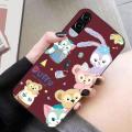 For Samsung Galaxy Z Flip 4 Back Cover Case Fashion Cake and rabbit Square Frame Soft Silicone Shockproof Camera Lens Protector Phone Cases. 