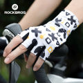 ROCKBROS Road Bicycle Gloves Sports Cycling Half Finger Men Women Road Bike Gloves Running Fitness Gym Riding Bicycle Gloves. 
