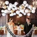3pcs 16'' HOT SELL White Round Paper Lantern lanterns Party Wedding Banquet Event Decora - White. 