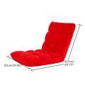 Adjustable Position Folding Lazy Sofa Chair Floor Chair Multi-angle Plush Seat.