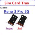 SIM Card Tray For OPPO Reno 3 Pro 5G SIM Card Socket Reader Holder Slot Replacement Parts. 
