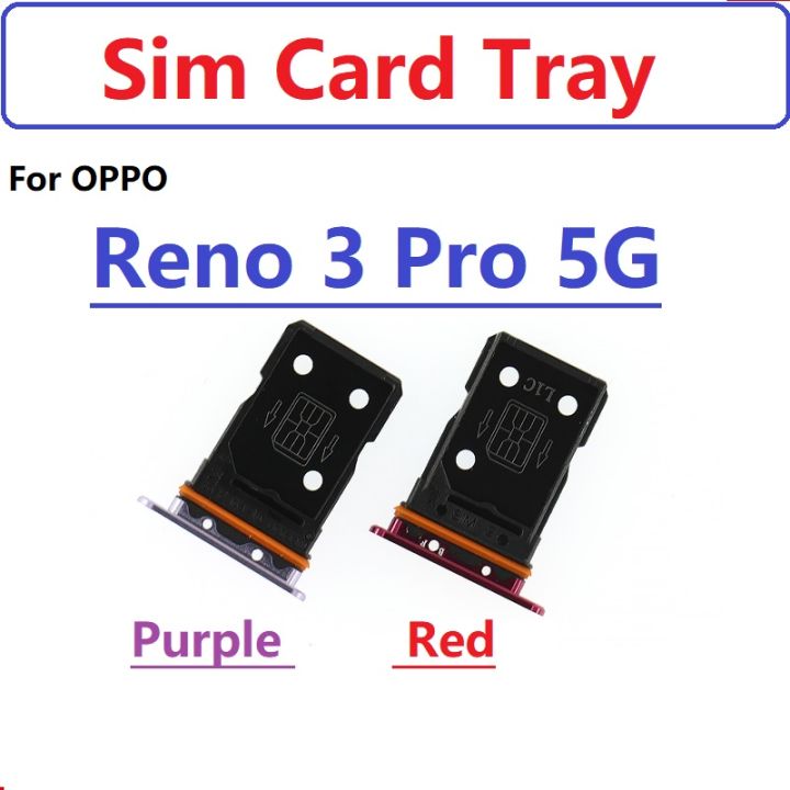 SIM%20Card%20Tray%20For%20OPPO%20Reno%203%20Pro%205G%20SIM%20Card%20Socket%20Reader%20Holder%20Slot%20Replacement%20Parts%20-%20Image%202