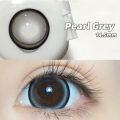 Mrs.H Big Eyes Brown Grey Colored Doll Eye Contact Lenses soft lens 14.2-14.5mm. 