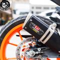 Musion Akrapovic Sticker Decals Exhaust Pipe Sticker Heat Resistant 3D Aluminium Material Decal Waterproof Motorcycle Muffler Sticker. 